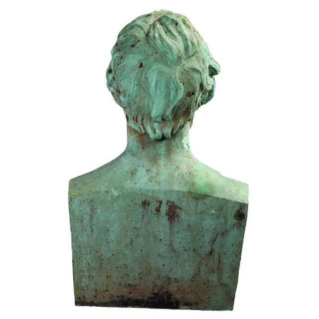 Large Bronze Portrait of George Cruikshank by William Behnes (BRITISH, 1794-1864) Titled and inscribed: George Cruikshank...