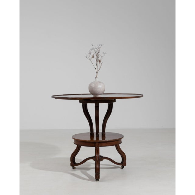 19th Century France Rich Mahogany Round Pedestal Center Table For Sale In Greensboro - Image 6 of 10