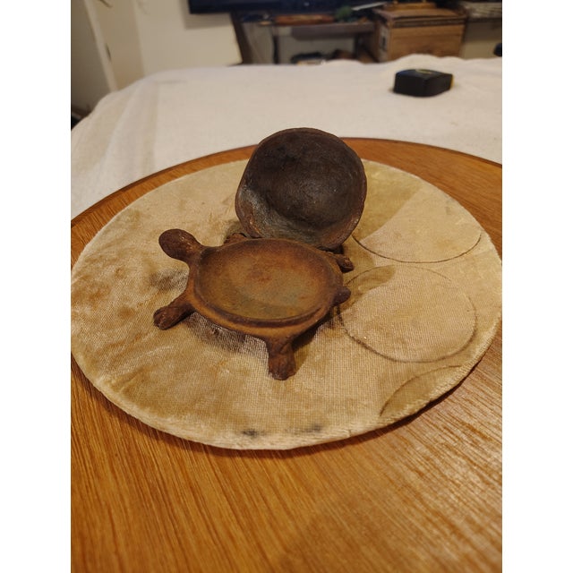1950s Antique Cast Iron Turtle For Sale - Image 5 of 7