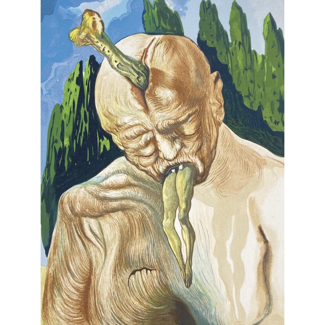 Salvador Dali, The Logician Devil from the Divine Comedy, 1960s, Woodcut For Sale - Image 3 of 12