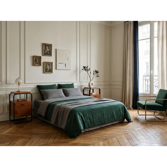 Mid-Century Modern Nightstands attributed to Giuseppe Pagano for Pogatschnig, 1940s, Set of 2 For Sale - Image 3 of 16