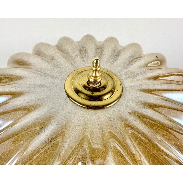 Honey Glass Ceiling Flush Mount, Germany, 1960s For Sale - Image 6 of 11