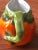 1980s Italian Ceramic Orange Table Pitcher For Sale - Image 4 of 7