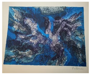 Gabor Peterdi, Arctic Birds, 1964, Original Lithograph