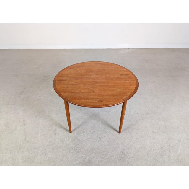 We are offering a beautiful round vintage coffee table from Denmark for sale. Made in the 1960s from high-quality teak,...