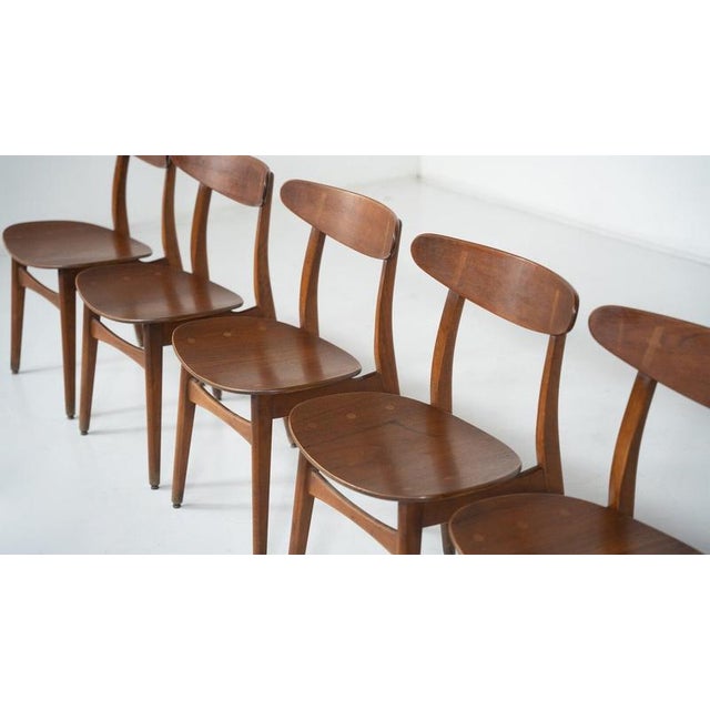 Carl Hansen & Søn Vintage CH30 Dining Chairs by Hans J. Wegner for Carl Hansen & Son, Denmark, 1950, Set of 6 For Sale - Image 4 of 18