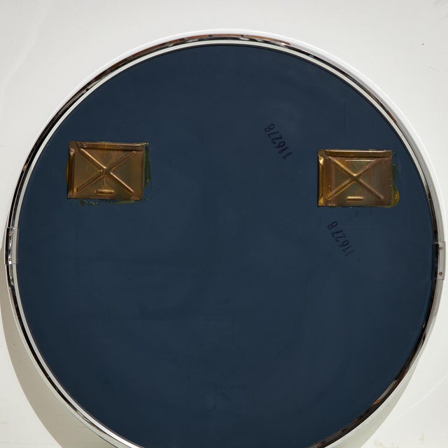 Metal Metal Framed Mirror, 1980s For Sale - Image 7 of 14