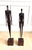 1980s American Brutalist Welded-Steel Figural Sculptures, Giacometti Style — A Pair For Sale - Image 11 of 12