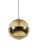 Vintage Brass Globe Pendant Lamp from Peill & Putzler For Sale
