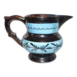 Antique English Copper Lustre Creamer