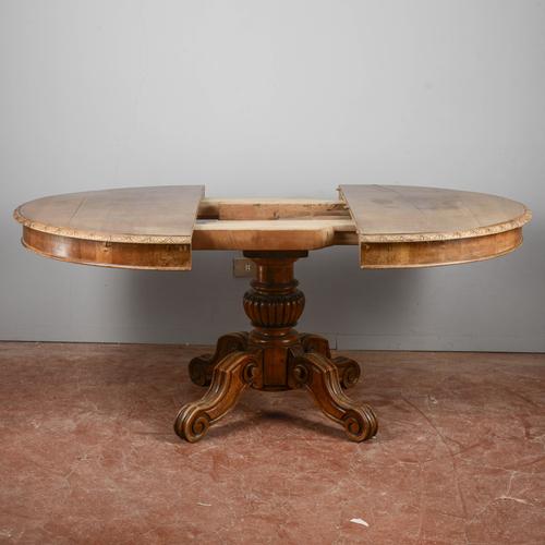 Antique Extendable Oval Table, 1800s For Sale - Image 3 of 9