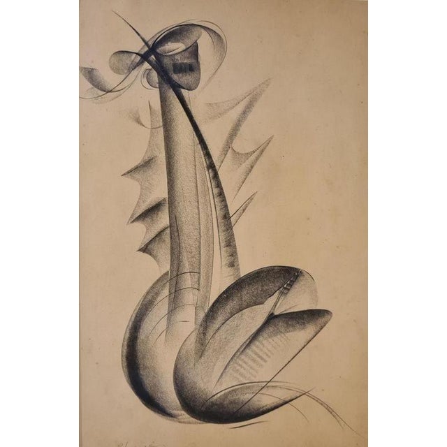 Charcoal, 1930 Handsigned by the artist in pencil LCD4087 This piece is attributed to the mentioned designer/maker. It has...