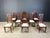 Italian High Back Dining Chairs, 1980s, Set of 8 For Sale - Image 3 of 13