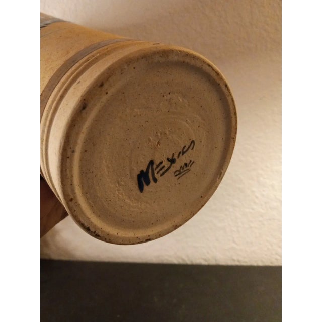 EXQUISITE NEW Tonala Mexican Folk Art 14" Tall Decorative Vase. This stunning 14" tall decorative vase is a true...