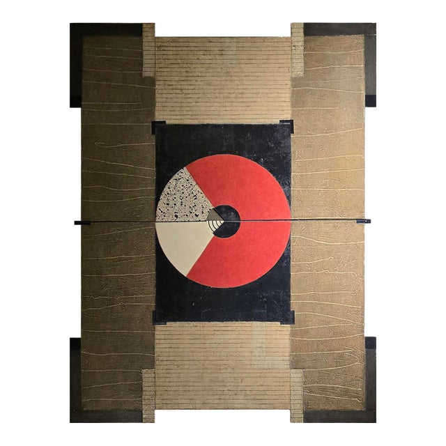 Lucy Maki Mixed Media Painting "Strata" 2001 For Sale