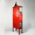 Pair of Vintage Louis XVI Style Chinoiserie Red Lacquer Display Cabinets For Sale In New York - Image 6 of 17