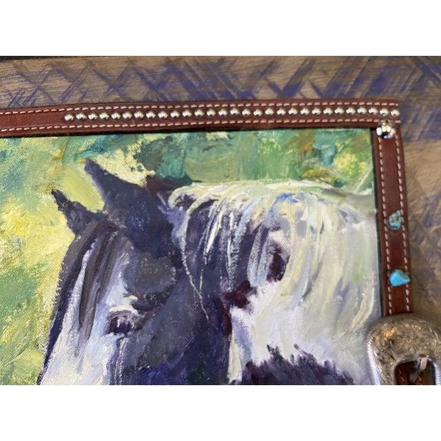My Gypsy Friend ~ Lorie Batson, Original Oil Painting, Lorie's Portrait Captures the Calm Gentle Nature of These Family Friendly Horses. For Sale - Image 4 of 10