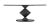 Not Yet Made - Made To Order NOIR Katana Oval Dining Table, Black Metal For Sale - Image 5 of 6