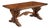 Italian Rustic Trestle Extension Dining Table With Hand-Carved Base and Inlaid Top For Sale