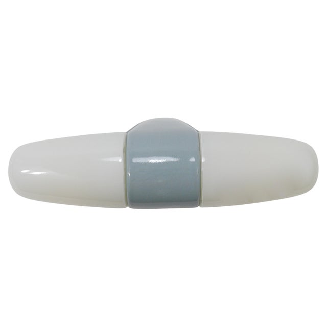 Bauhaus Gray Sconce Double Wall Light by Wilhelm Wagenfeld attributed to Linder, Germany, 1950s For Sale - Image 17 of 17