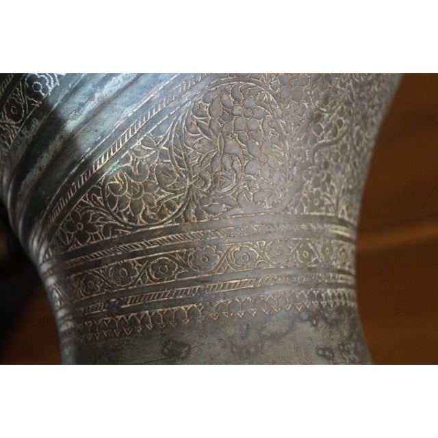 Metal 1920s Persian Tin Washed Copper Water Pitcher For Sale - Image 7 of 9