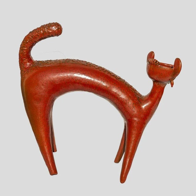 Italian Gatto Ceramic Sculpture, 1960s For Sale - Image 3 of 6