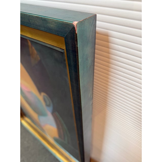 Paint Circa 2018 Richard Stodart "Earth Ii" Original Painting, Framed For Sale - Image 7 of 12