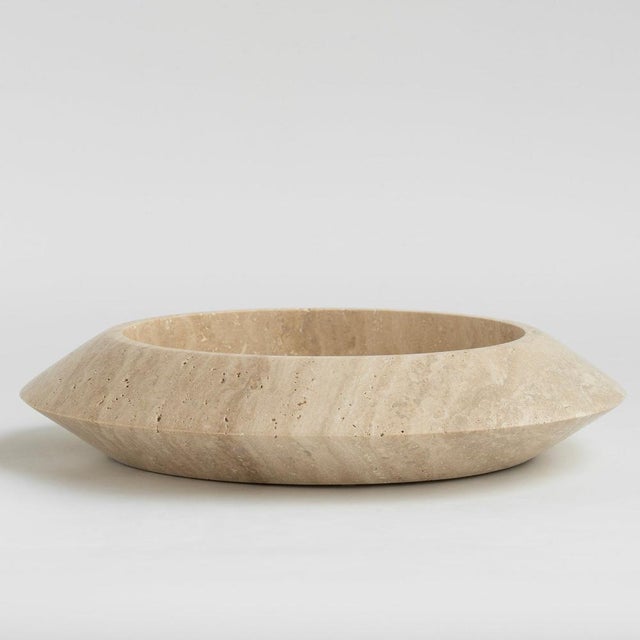 Early 21st Century XLTravertine Eclipse Bowl from Kiwano Concept For Sale - Image 5 of 5