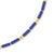 Lapis Lazuli Tube Gold Station Necklace For Sale - Image 4 of 8