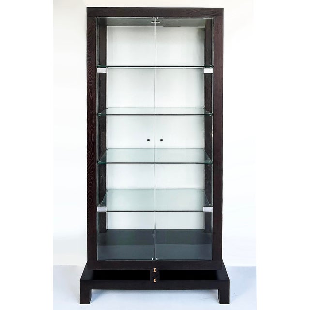 Roche Bobois China Display Cabinet Encased in Glass With Interior Lighting For Sale - Image 15 of 17