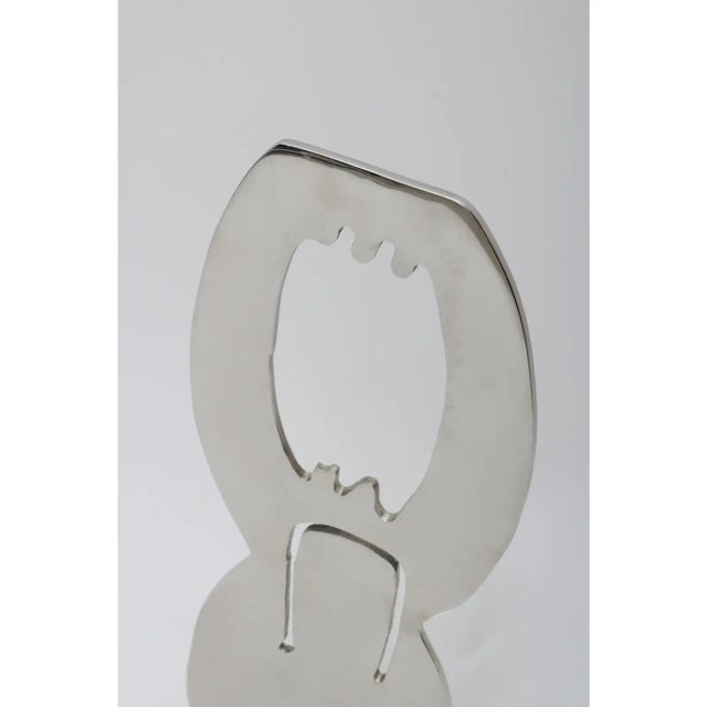 1970s Jack Schuyler Abstract Sculpture Polished Steel For Sale - Image 9 of 13