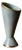 Soliflore Vase in Grey Ceramic by Blanche Letalle for Saint-Clément, 1950 For Sale