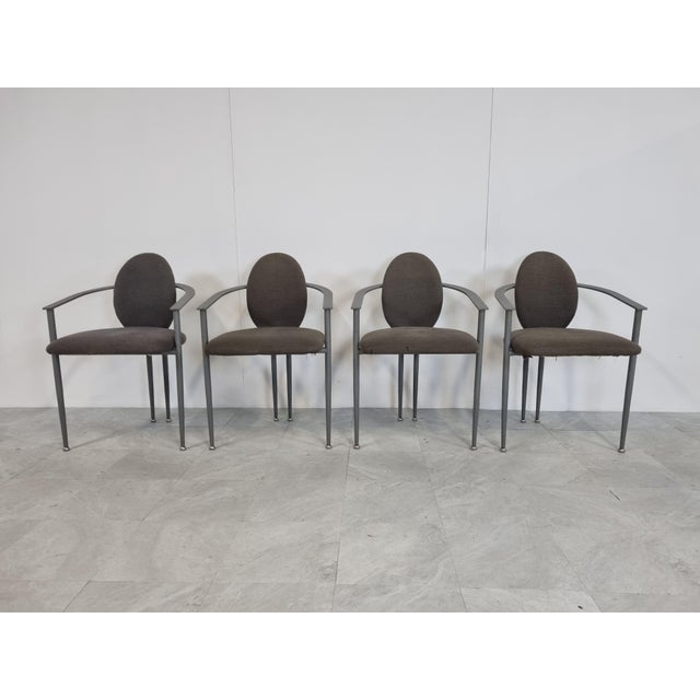 Vintage Dining Chairs by Belgo Chrom, Set of 4, 1980s For Sale - Image 11 of 11