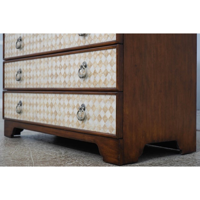 Butler Mahogany 4 Drawer Decorator Chest W. Shell Front Drawers For Sale - Image 10 of 18