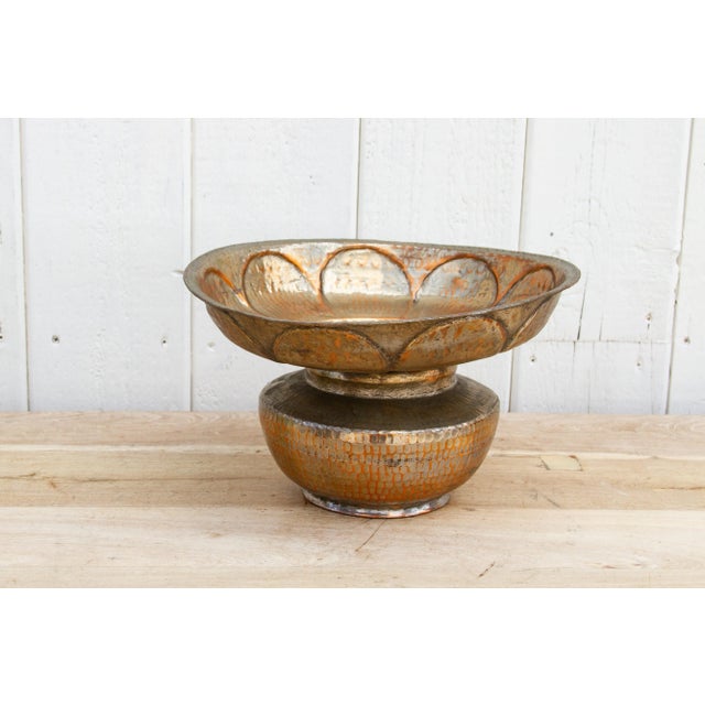 Copper 19th Century Silvering Copper Water Bowl For Sale - Image 8 of 12