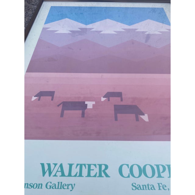 70s Poster by Artist Walter Cooper, Featuring a Southwest Landscape . For Sale In Miami - Image 6 of 12