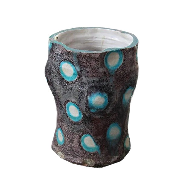 Ceramic Vase by Guido Gambone for C.A.S., 1950s For Sale