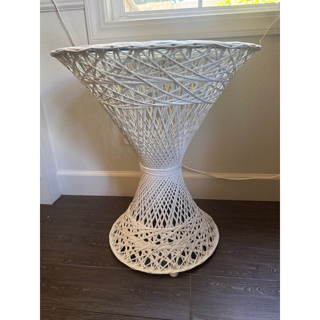 Mid-Century Modern Mid Century, Russell Woodard Vintage Tall Hourglass Side Table, Attrbuted For Sale - Image 3 of 12