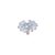Set in 18k White Gold, 16.20 Carats Aquamarine & Diamond Oversized Cocktail Ring, Size 6 For Sale - Image 9 of 13