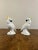 Elegant pair of mid century cockatoos by T.J Jones having a quality pair of cockatoos perched on a shaped base with...