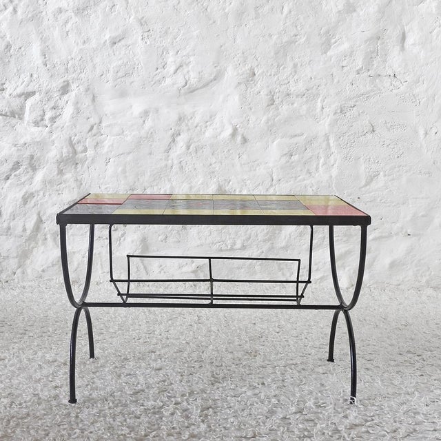 Ceramic Low Ceramic Table by J.G. Picard, France, 1950s For Sale - Image 7 of 12