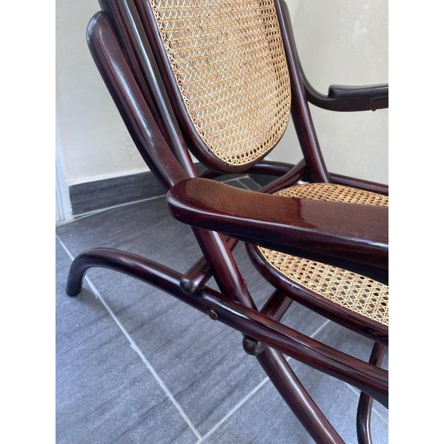 Wood Antique Foldable No. 1 Lounge Chair by Michael Thonet for Thonet For Sale - Image 7 of 13