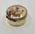 Metal Beautiful Birmingham 1912 Sterling Silver, Agate & Cabochon Ruby? Pill Box For Sale - Image 7 of 12