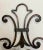 2000 - 2009 Italian Harp Shaped Iron Sconces in Blackened Rust - Set of 2 For Sale - Image 5 of 7
