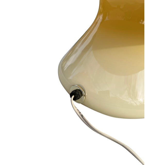 1960s Mid Century Modern Italian Murano Glass Style Mushroom Table Lamp For Sale In New York - Image 6 of 12