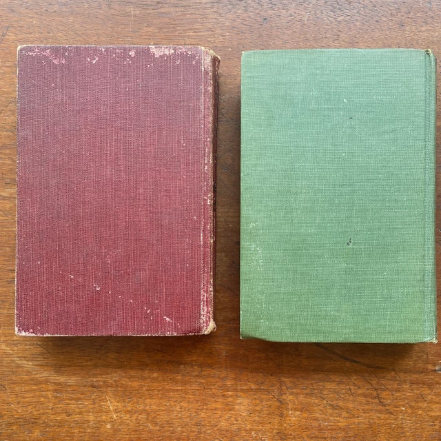 Two old books about football. Green Cloth Cover: Captain of the Eleven by Harold Sherman 1932 Red Cloth Cover: Jack...