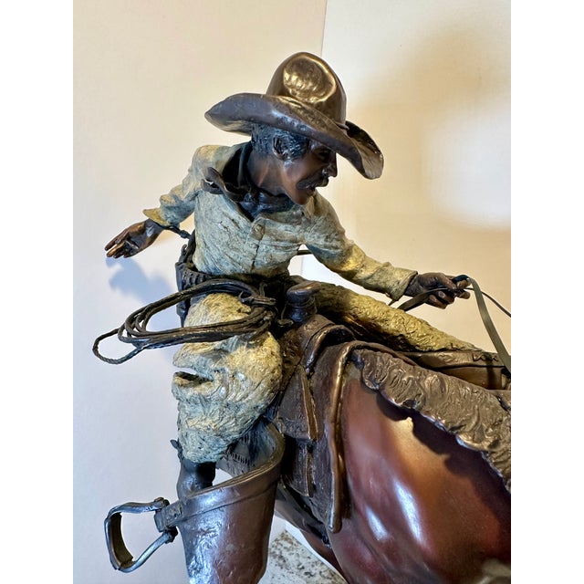 Austin Barton “Attitude Adjustment” Signed Limited Edition Bronze Sculpture | 1995 For Sale - Image 10 of 18