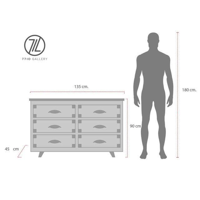 1960s Midcentury Mexican Drawer in the Style of Clara Porset For Sale - Image 9 of 17