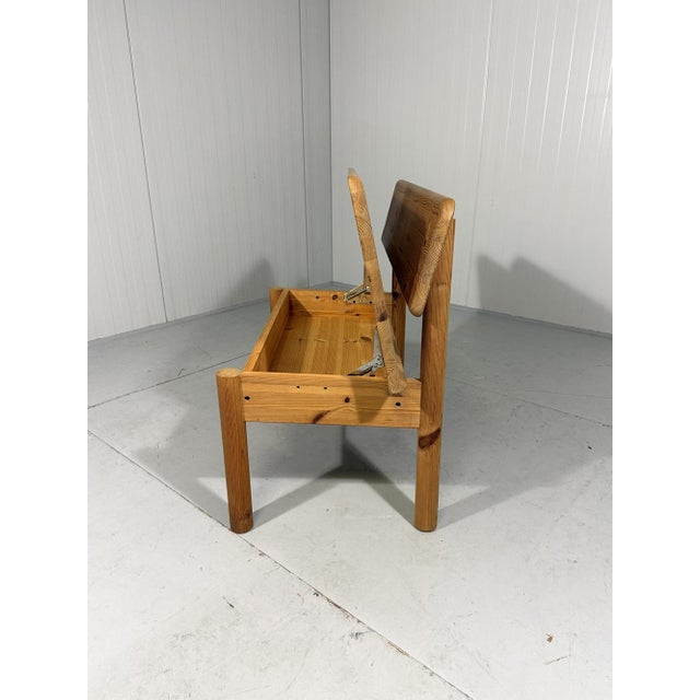 Pine Bench with Storage from Korup Stolefabrik, Denmark, 1970s For Sale - Image 4 of 18
