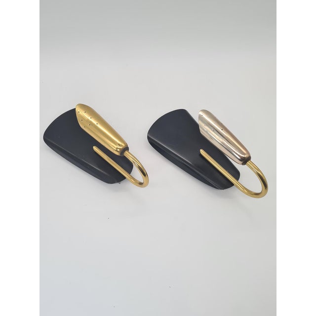 1970s Modernist Wall Sconces in Brass and Aluminum, Europe, 1970s, Set of 2 For Sale - Image 5 of 14